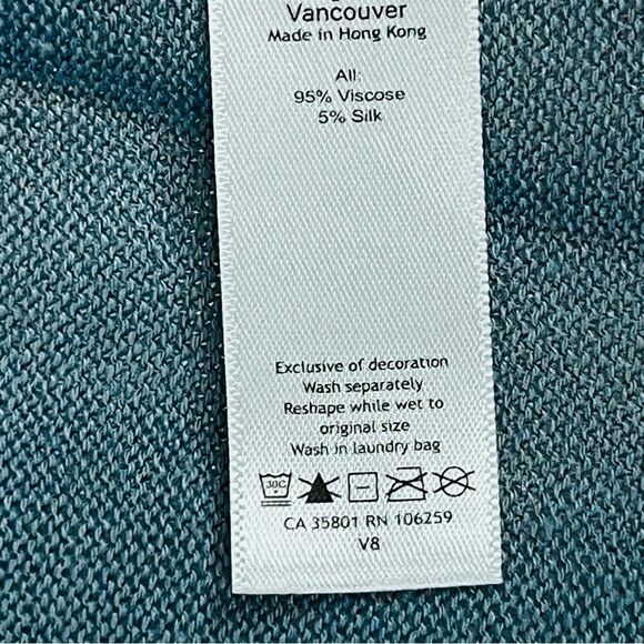 Lululemon Athletic Wrap Open Front Poncho Cardigan Lagenlook Boho Sweater OS - Picture 16 of 16